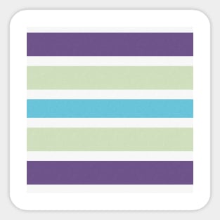 SIMPLE PASTEL GEOMETRIC STRIPES Sticker